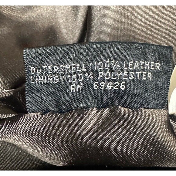 Wilson's Jacket Women's medium Dark Brown 100% Genuine Leather Collared - Picture 9 of 9